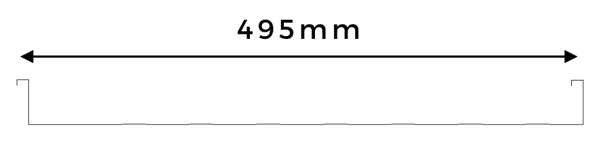 Standing Seam 495mm profile